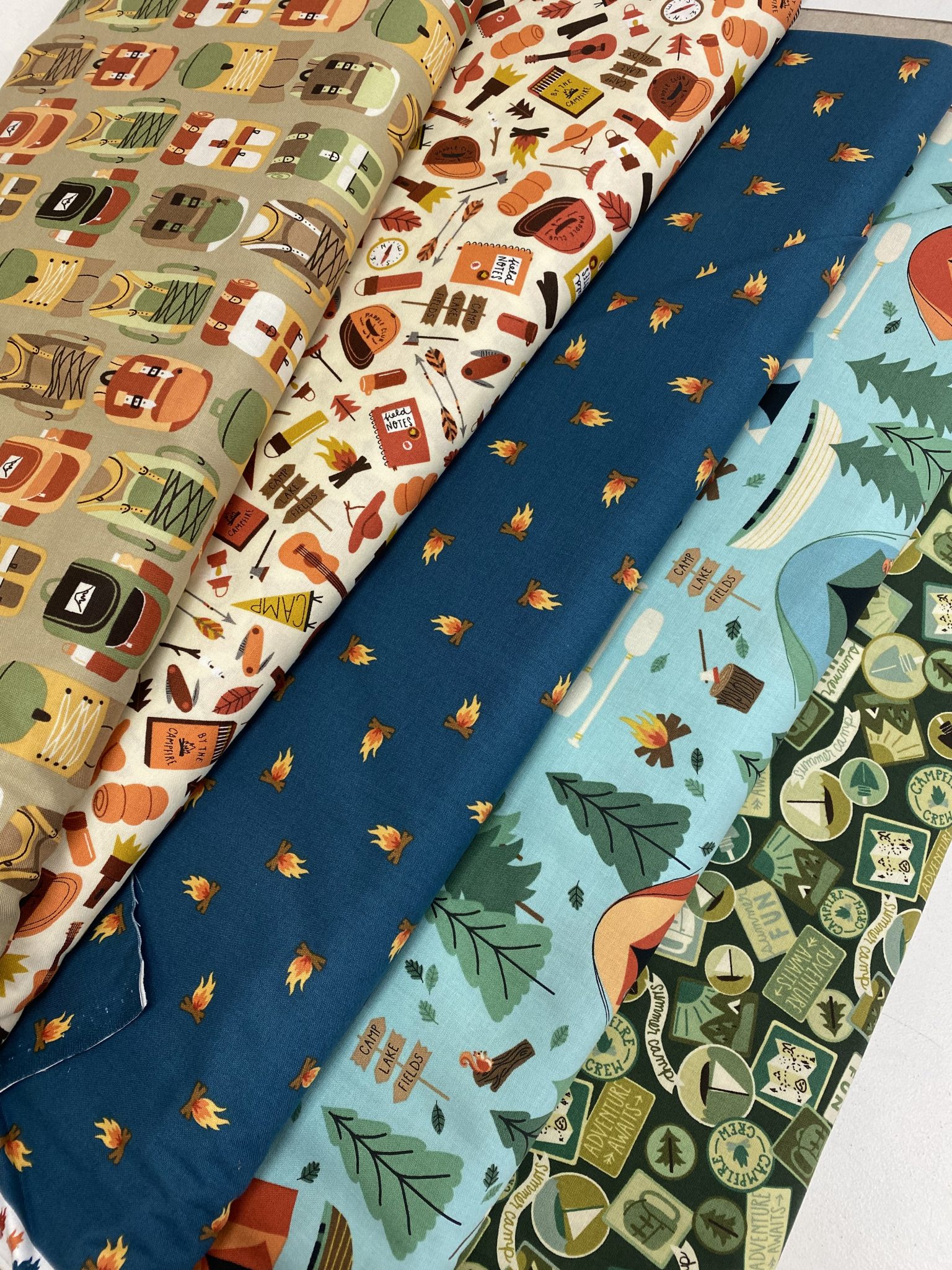 'Camping Crew' - 5 Fat Quarter Bundle - Serendipity