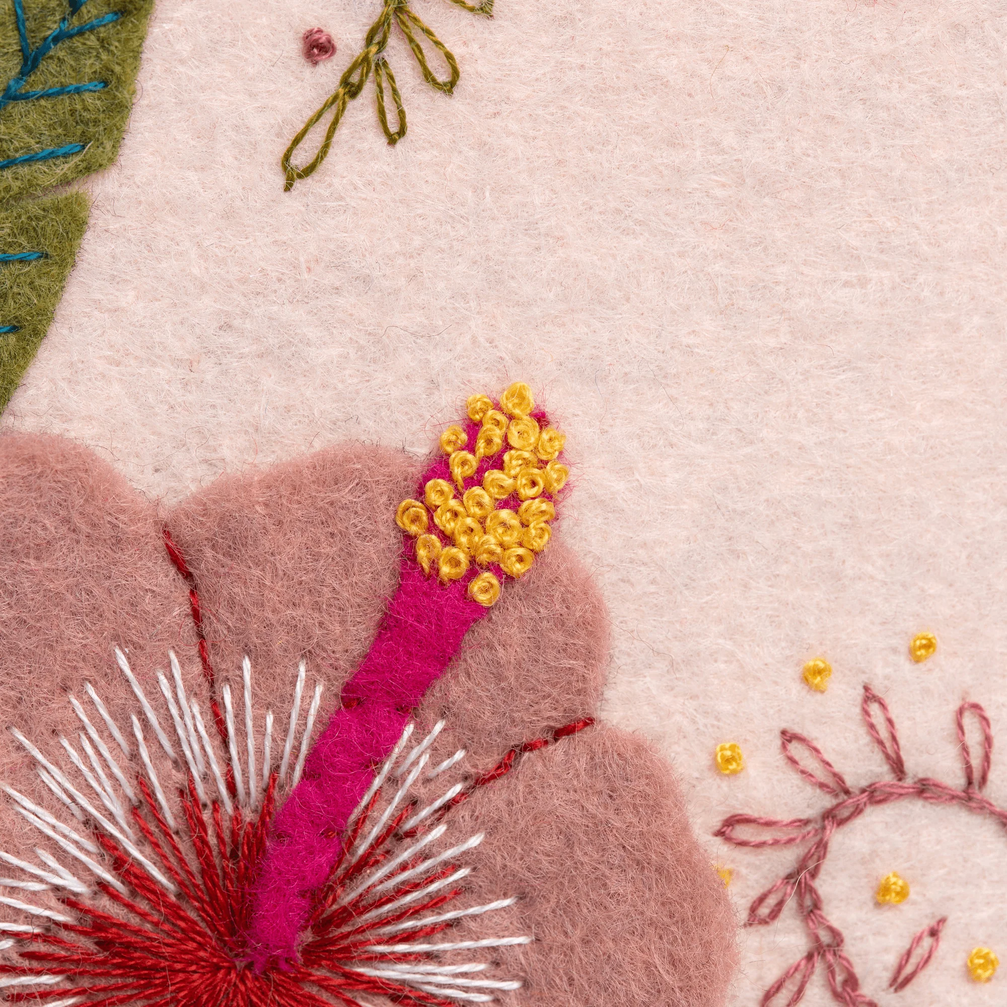 Hummingbird Felt Embroidery Hoop Kit - Image 4