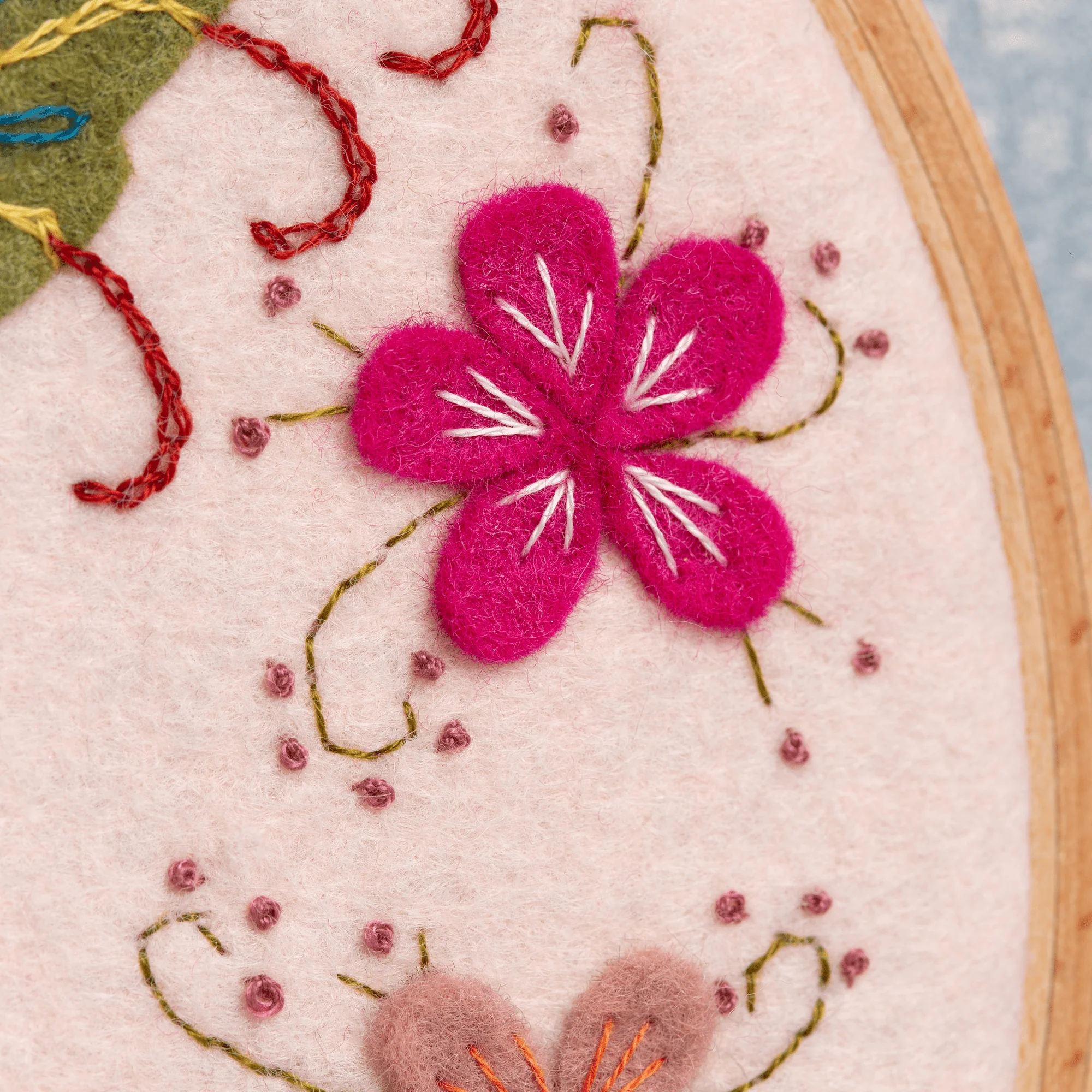 Hummingbird Felt Embroidery Hoop Kit - Image 5