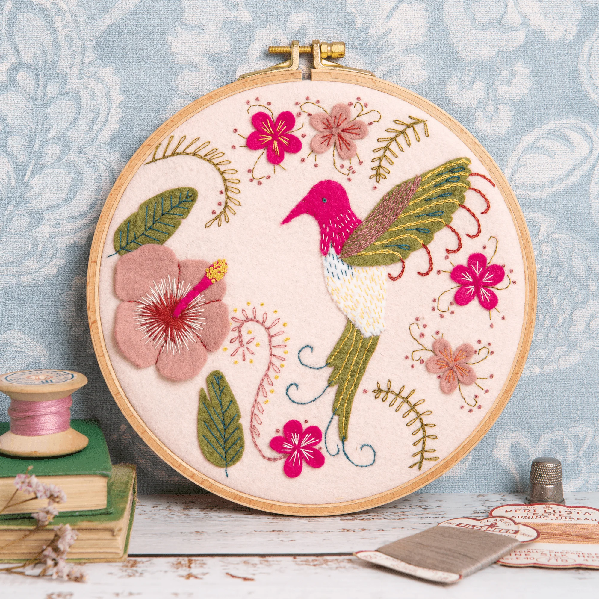 Hummingbird Felt Embroidery Hoop Kit - Image 9