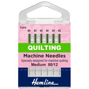 Hemline Quilting Sewing Machine Needles 80/12