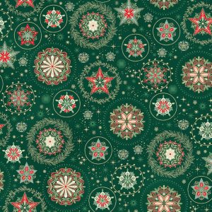 ‘Good Tidings’ - Snow Crystal Green
