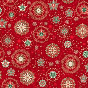 ‘Good Tidings’ - Snow Crystal Red