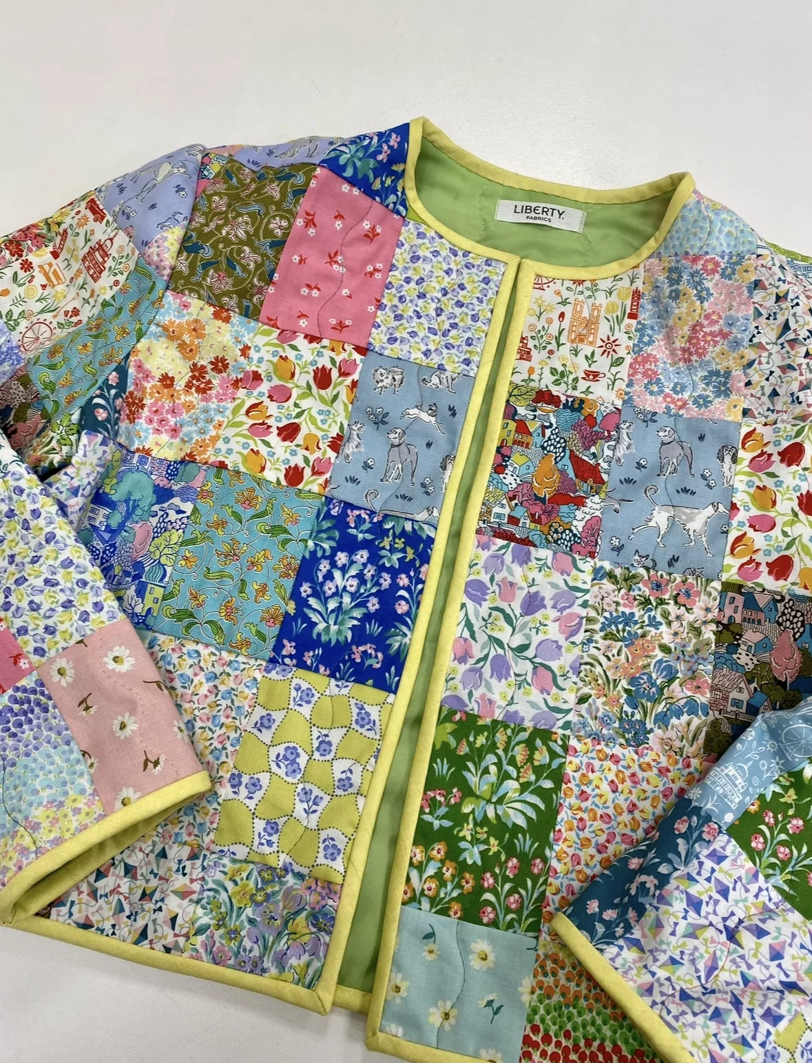 Quilted Patchwork Jacket - Image 2