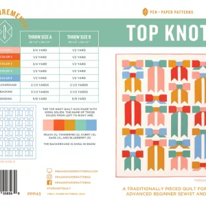 ‘Top Knot’ - Quilt Pattern by Pen + Paper Patterns
