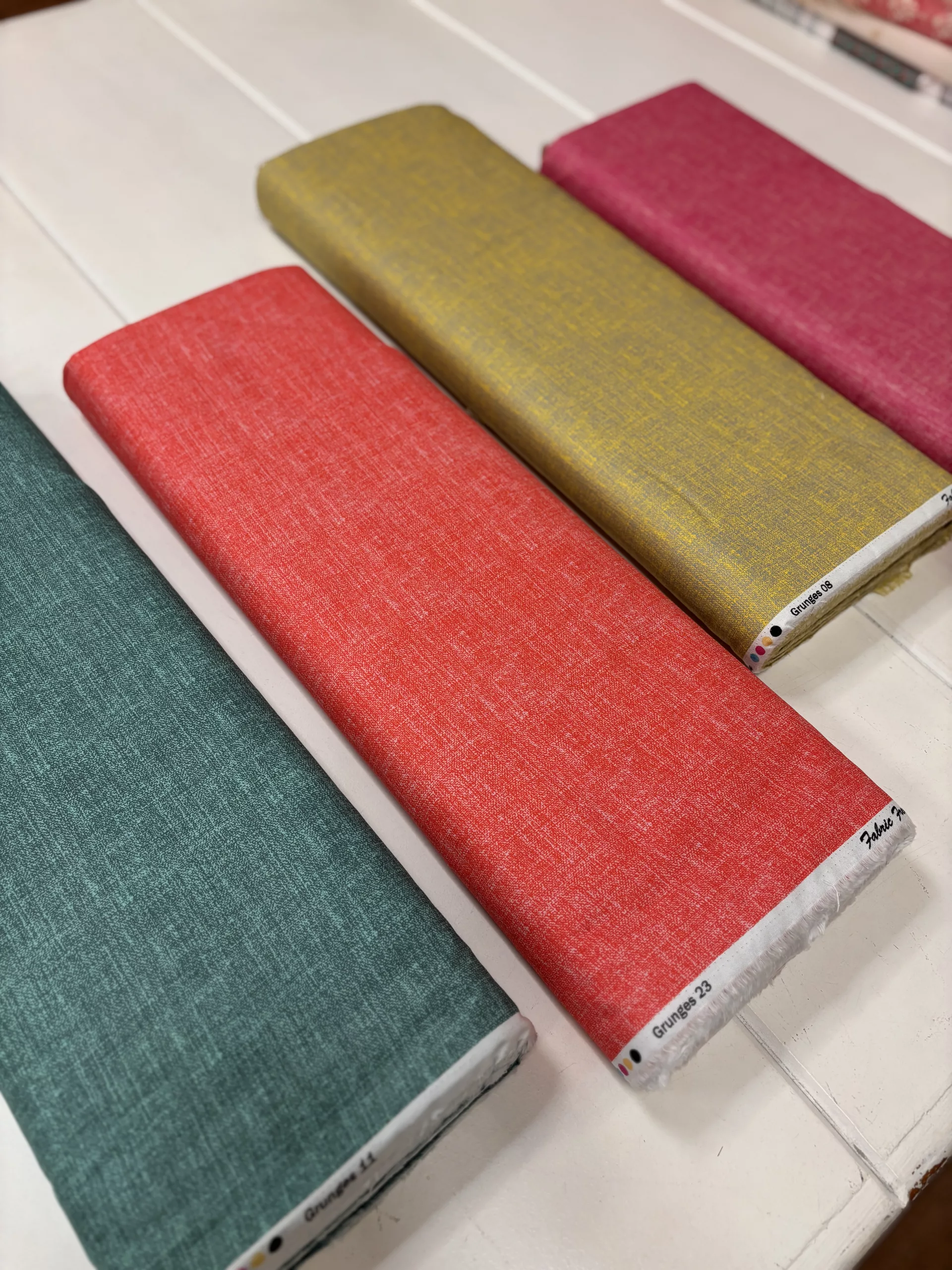 ‘Grunges’ - Teal, Coral, Lime Green, Fuchsia