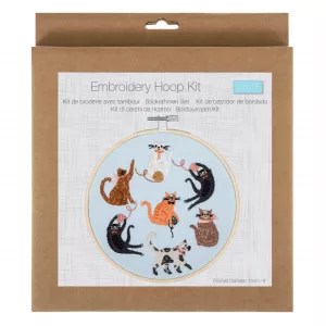 Cats Embroidery Hoop Kit