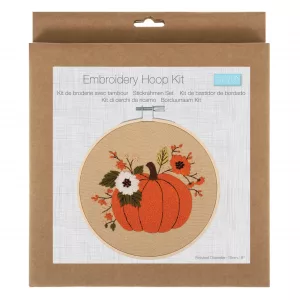 Pumpkin Embroidery Hoop Kit