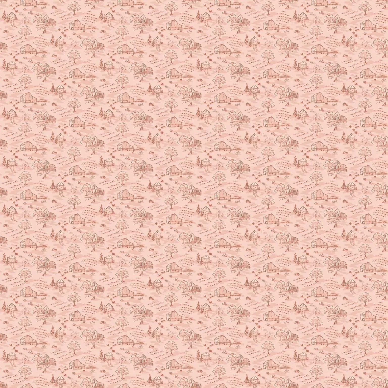 Heartland Little Toile (Pink) by Judy Jarvi