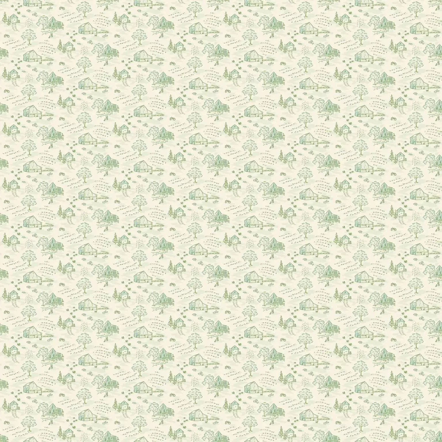 Heartland Little Toile (Green) by Judy Jarvi