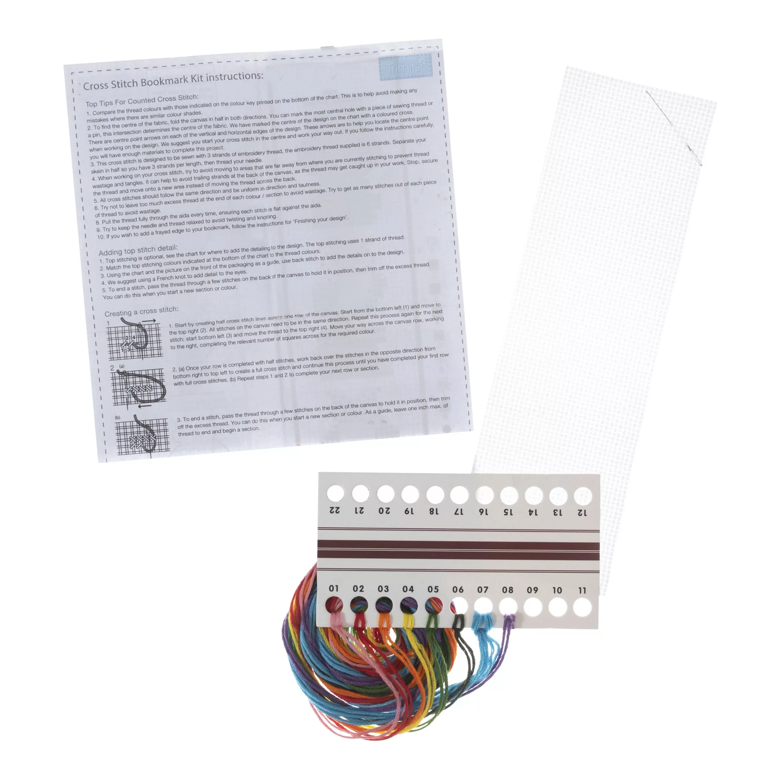 Cross Stitch Morris Bookmark Kit - Image 3