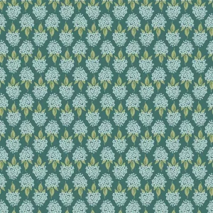 Heartland Hydrangea (Teal) by Judy Jarvi