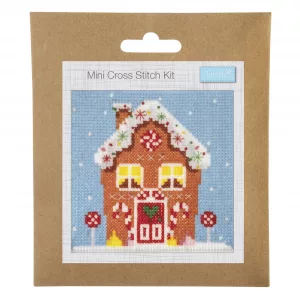 Cross Stitch Gingerbread House Mini Kit