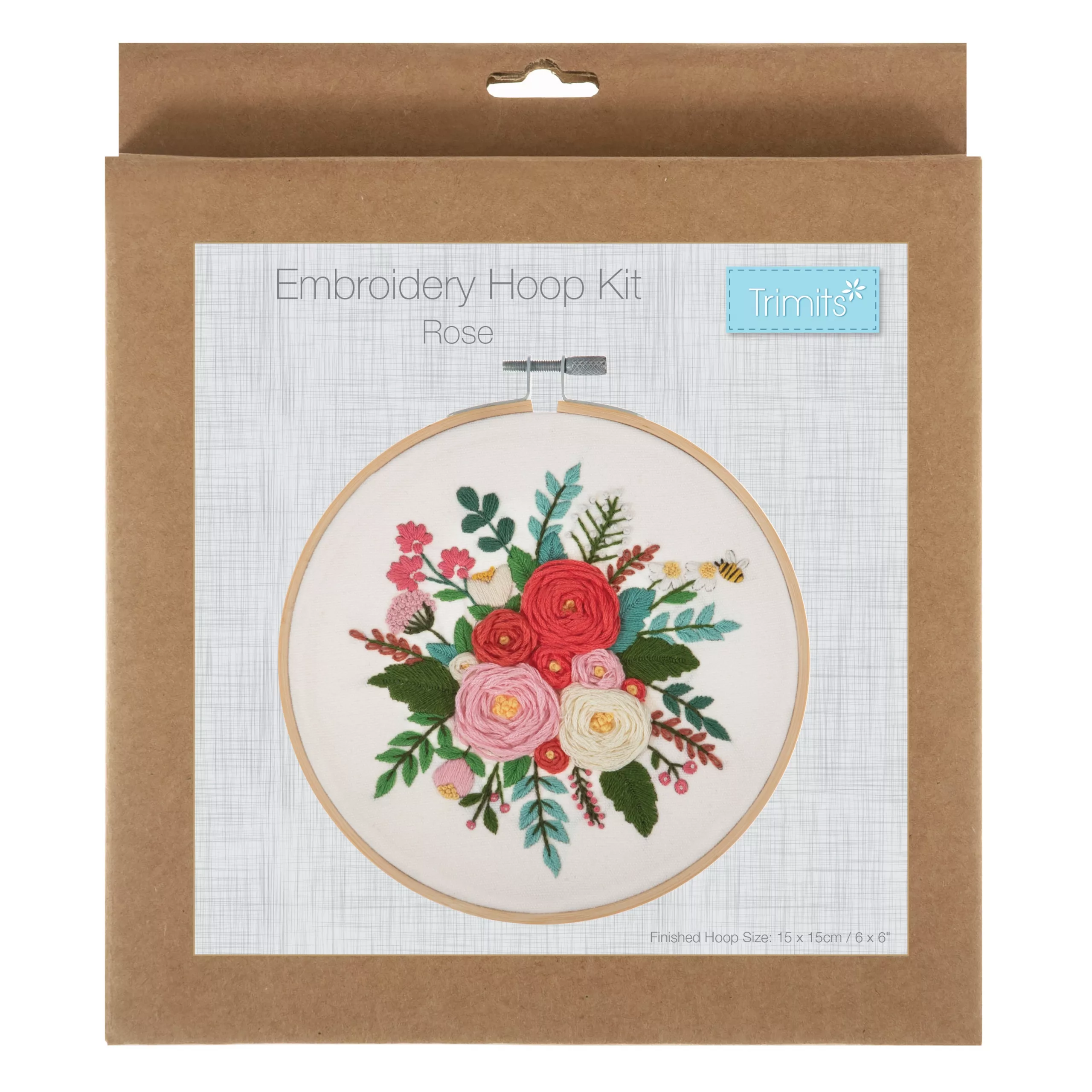 Roses Embroidery Hoop Kit