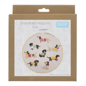 Dogs Embroidery Hoop Kit