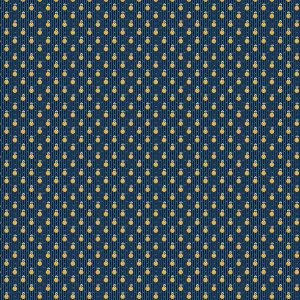 Indigo Cheddar II - Pinstripe Circle Indigo