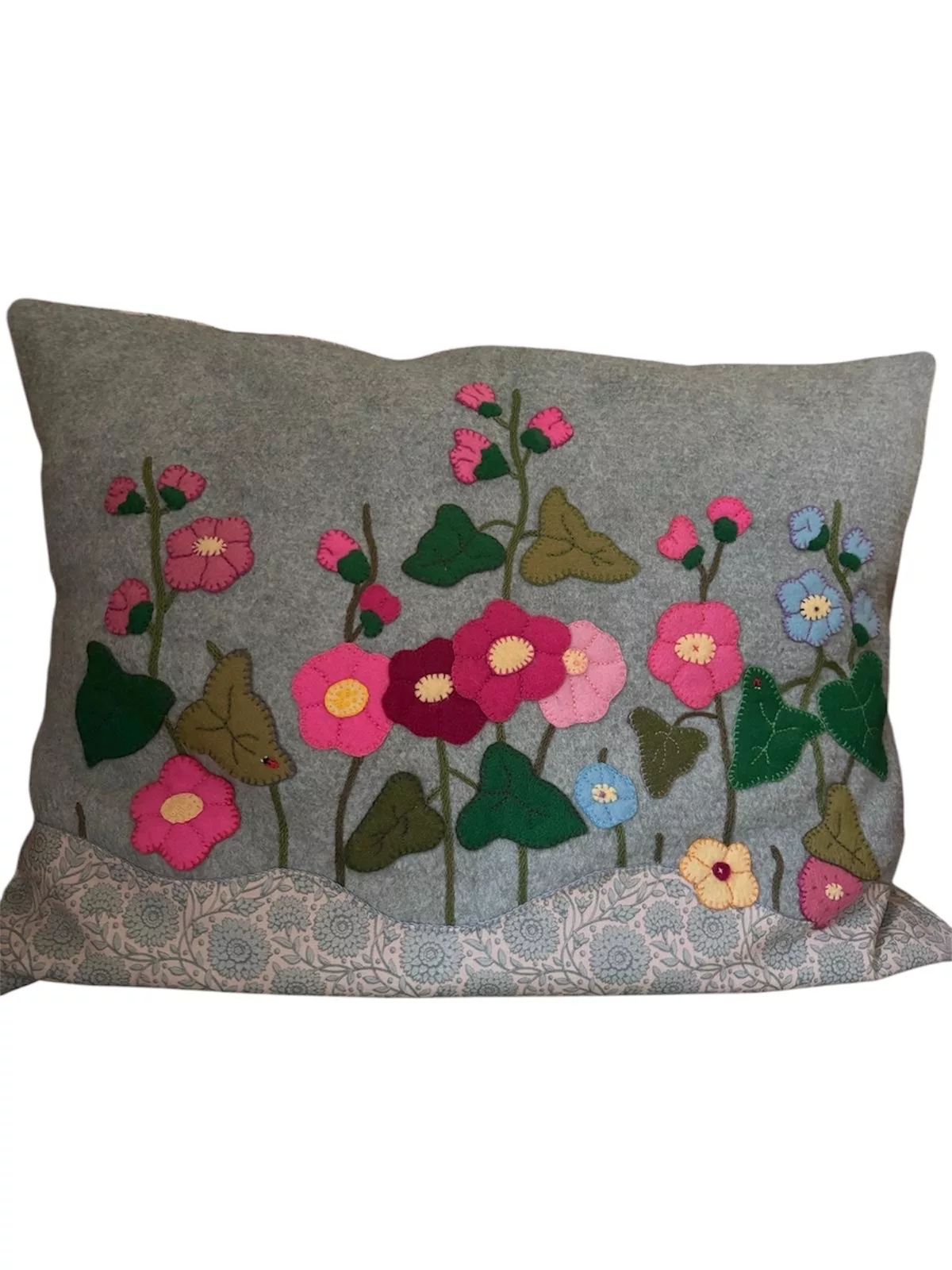 Felt Flower Cushion