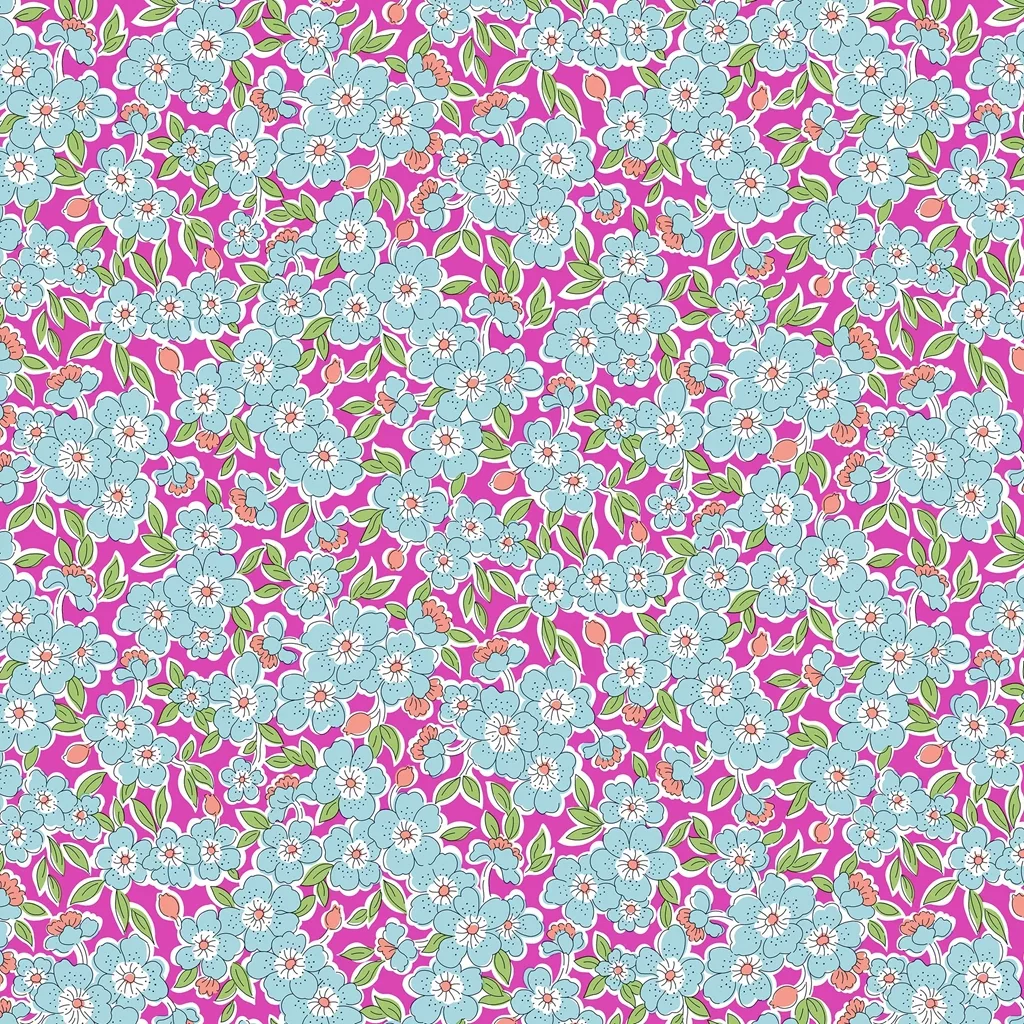 Liberty ‘Gifts From The Garden’ - Flowering Blossom - Red Pink - Image 11