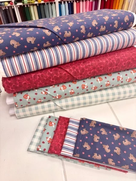 Country Comforts Flannel by Lewis & Irene - 5 Fat Quarter Bundle