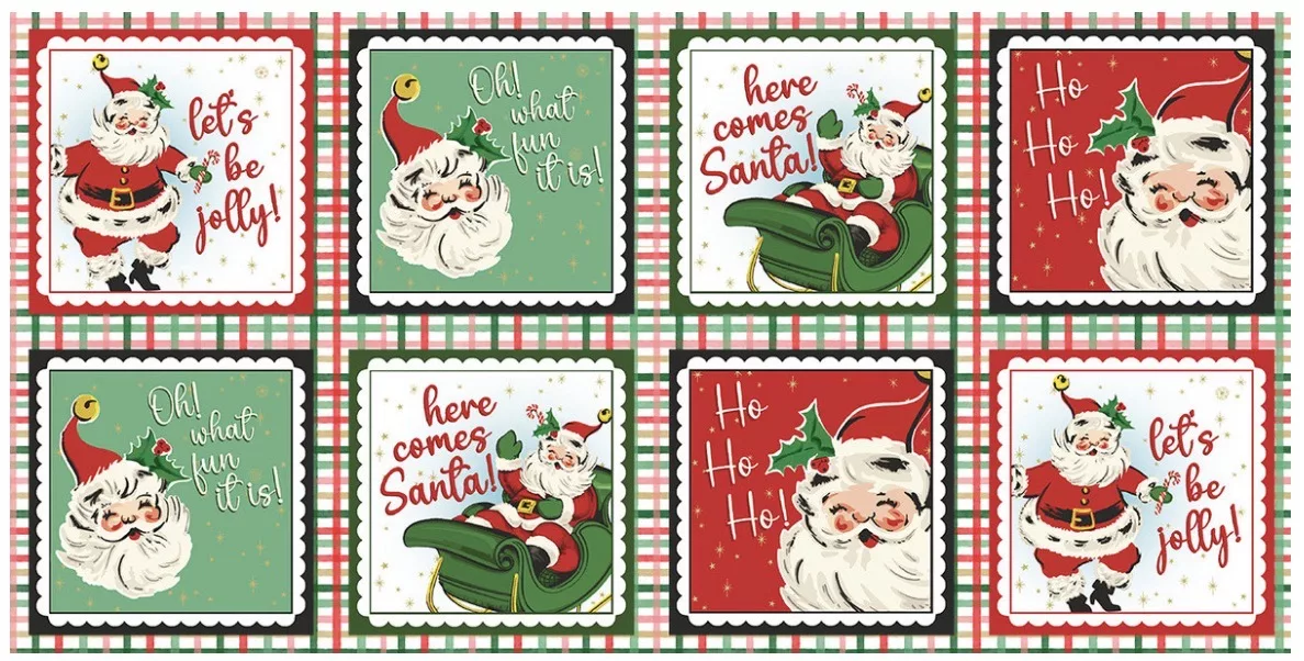 ‘Dancing Santas’ - Vintage Santa Patch