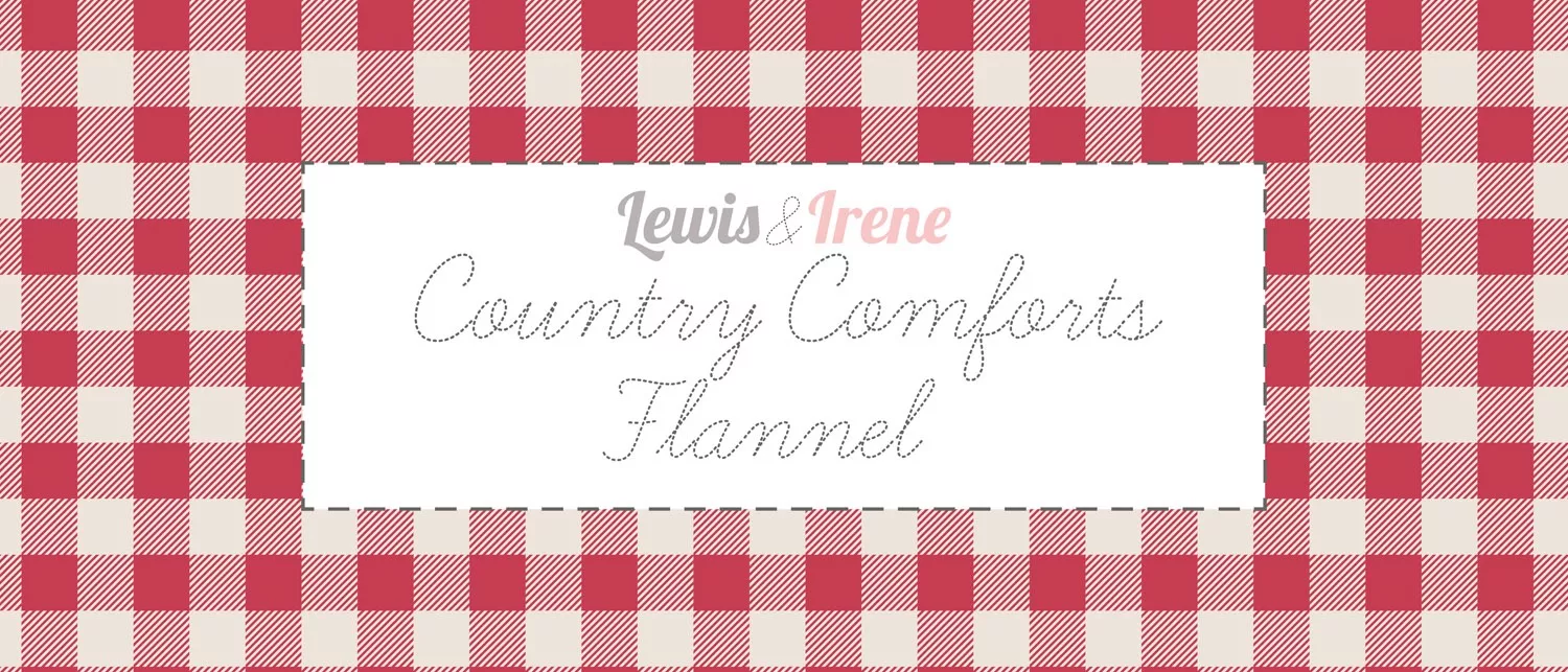 Country Comforts Flannel by Lewis & Irene - 5 Fat Quarter Bundle - Image 2