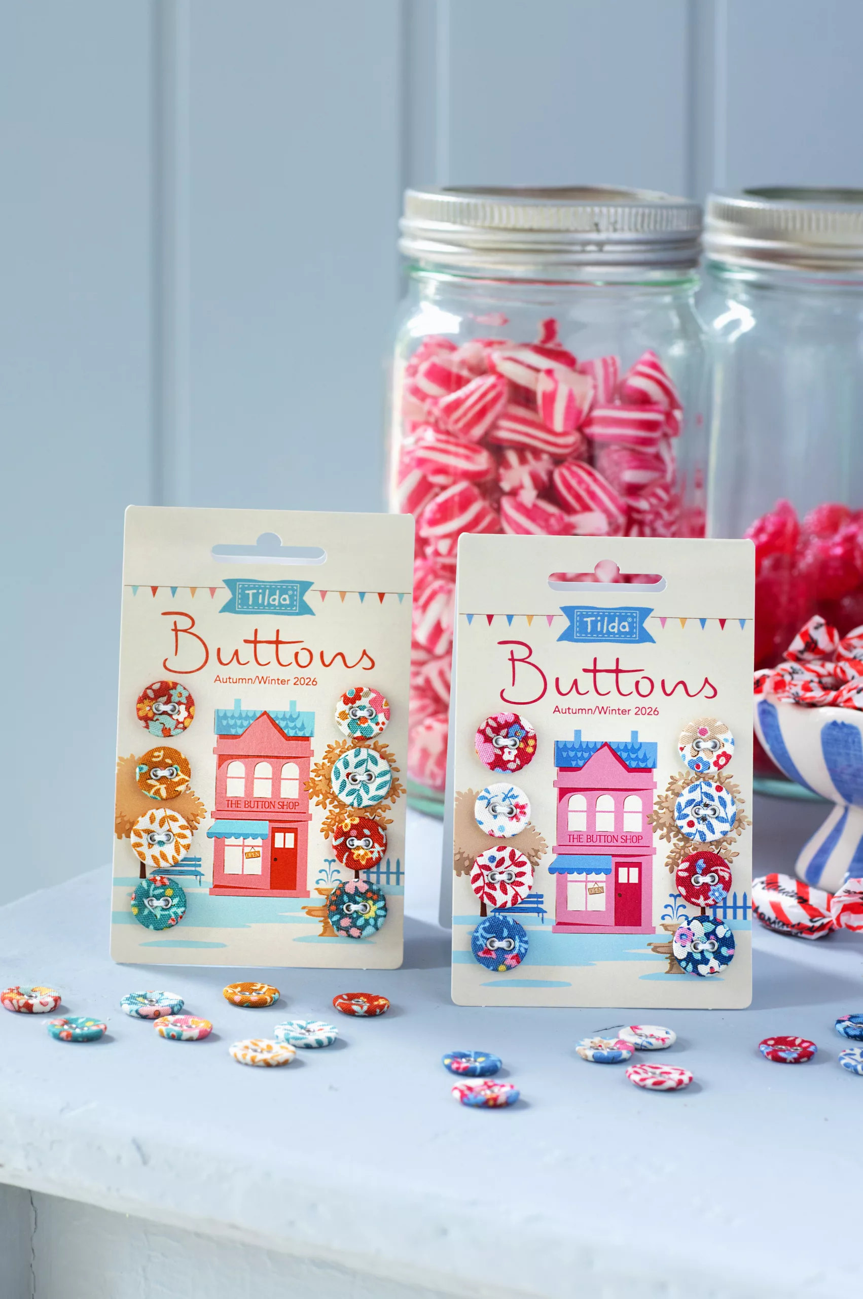 Tilda ‘Village Life - 8 Button Pack Winter *pre-order 1st October* - Image 2