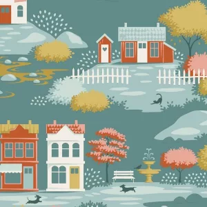 Tilda ‘Village Life’ - Village Teal *pre-order 1st October*