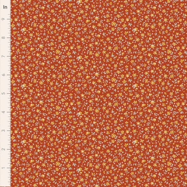 Tilda ‘Village Life’ - 9 Fat Quarter Bundle - Rust *pre-order 1st October* - Image 4