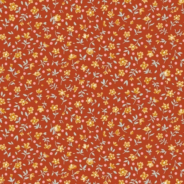 Tilda ‘Village Life’ - 9 Fat Quarter Bundle - Rust *pre-order 1st October* - Image 5