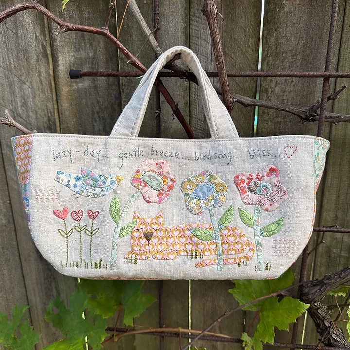 ‘Lazy Day’ Tote & Pincushion Pattern by the Birdhouse Patchwork Designs - Image 5