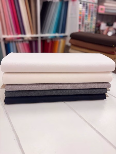 Wool Felt - White - Image 2