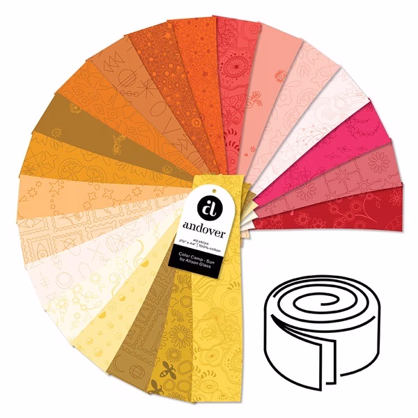 ’Color Camp’ - Sun - 40 Strip Jellyroll