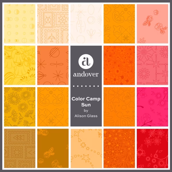 ’Color Camp’ - Sun - 40 Strip Jellyroll - Image 2