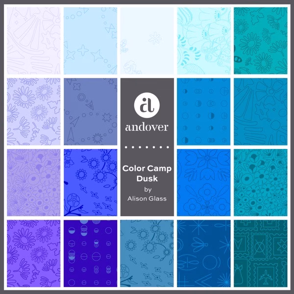 ’Color Camp’ - Dusk - 40 Strip Jellyroll - Image 2