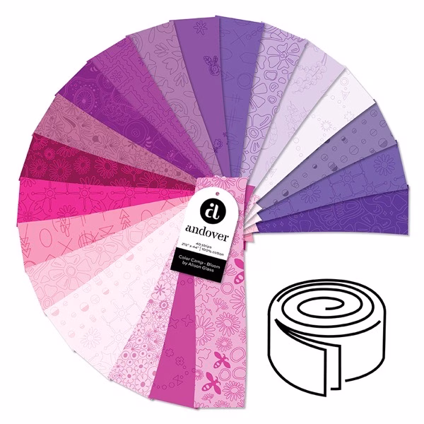 ’Color Camp’ - Bloom - 40 Strip Jellyroll